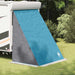 Achterkleptent -persoons 190 x 150 x 185 cm Blauw taft