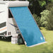 Achterkleptent -persoons 190 x 150 x 185 cm Blauw taft