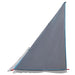 Achterkleptent -persoons 190 x 150 x 185 cm Blauw taft