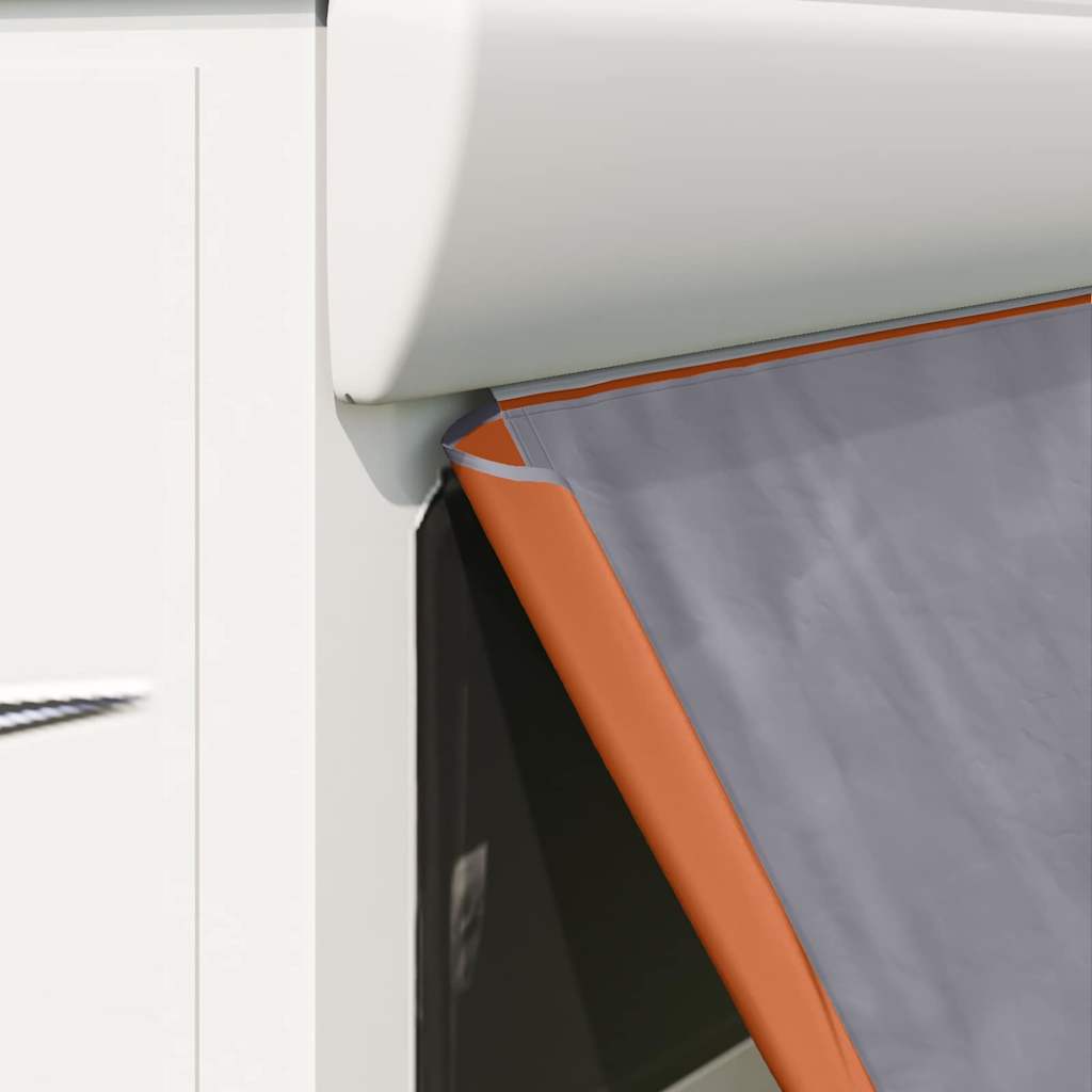 Achterkleptent -persoons 190 x 150 x 185 cm Grijs en Oranje