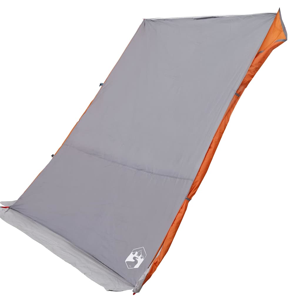 Achterkleptent -persoons 190 x 150 x 185 cm Grijs en Oranje