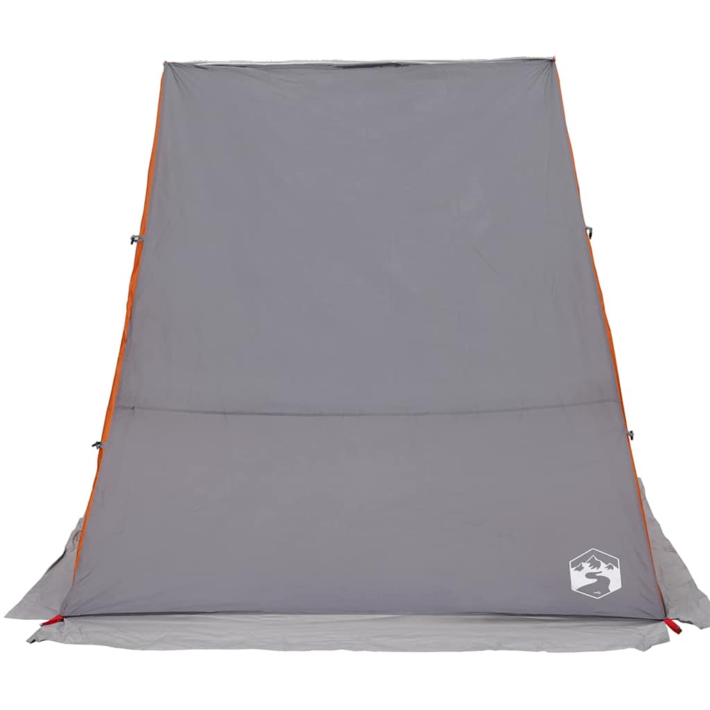 Achterkleptent -persoons 190 x 150 x 185 cm Grijs en Oranje
