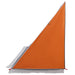 Achterkleptent -persoons 190 x 150 x 185 cm Grijs en Oranje