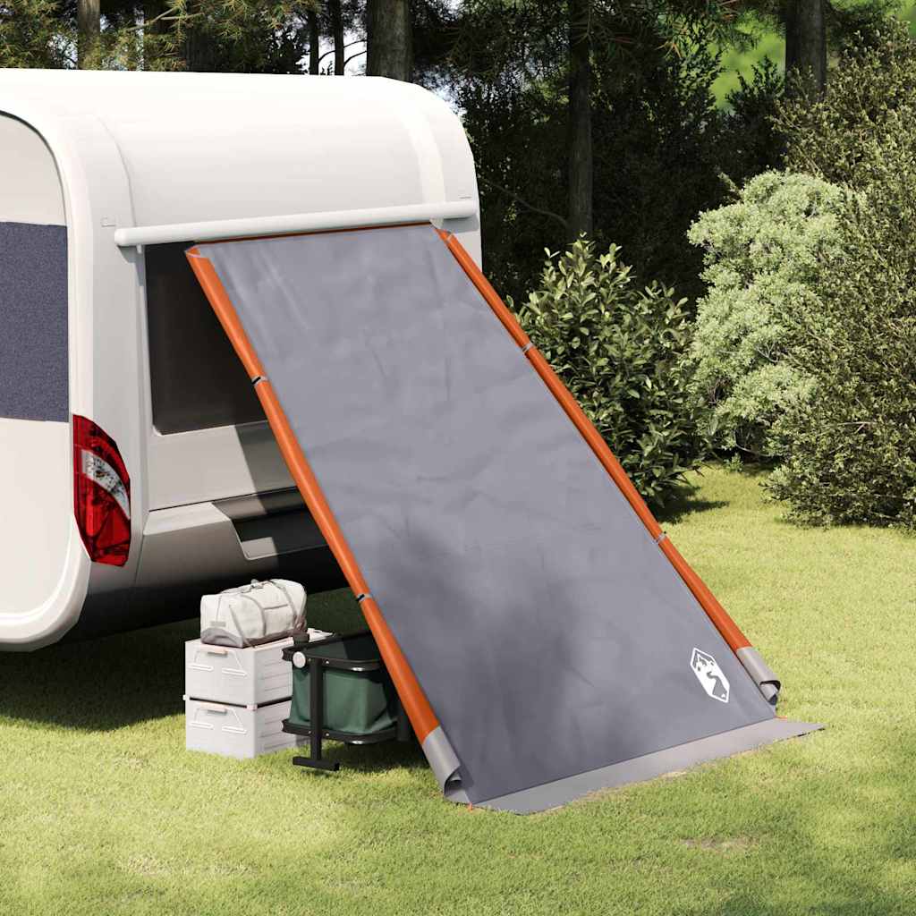 Achterkleptent -persoons 190 x 150 x 185 cm Grijs en Oranje