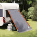 Achterkleptent -persoons 190 x 150 x 185 cm Grijs en Oranje