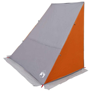 Achterkleptent -persoons 190 x 150 x 185 cm Grijs en Oranje