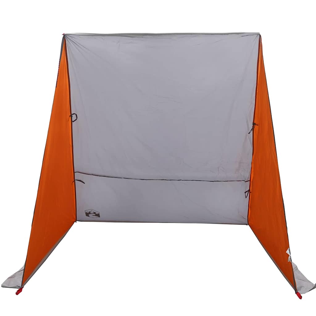 Achterkleptent -persoons 190 x 150 x 185 cm Grijs en Oranje