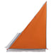 Achterkleptent -persoons 190 x 150 x 185 cm Grijs en Oranje