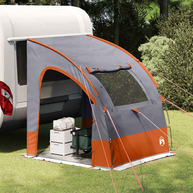 Achterkleptent -persoons 194 x 180 x 210 cm Grijs en Oranje