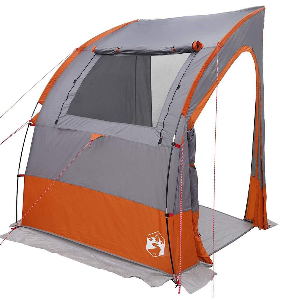 Achterkleptent -persoons 194 x 180 x 210 cm Grijs en Oranje