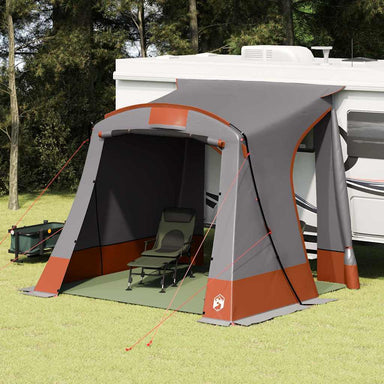 Achterkleptent -persoons 285 x 255 x 245 cm Grijs en Oranje