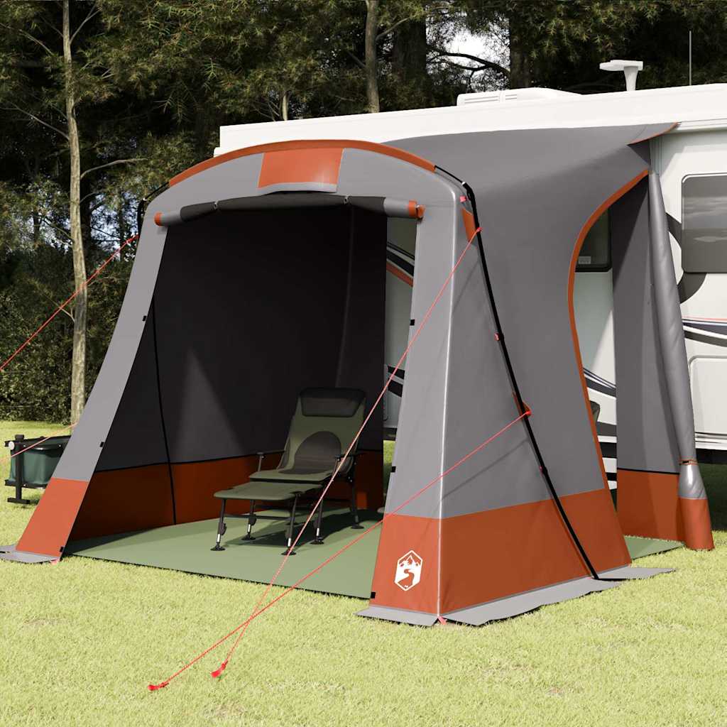 Achterkleptent -persoons 285 x 255 x 245 cm Grijs en Oranje