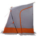 Achterkleptent -persoons 285 x 255 x 245 cm Grijs en Oranje