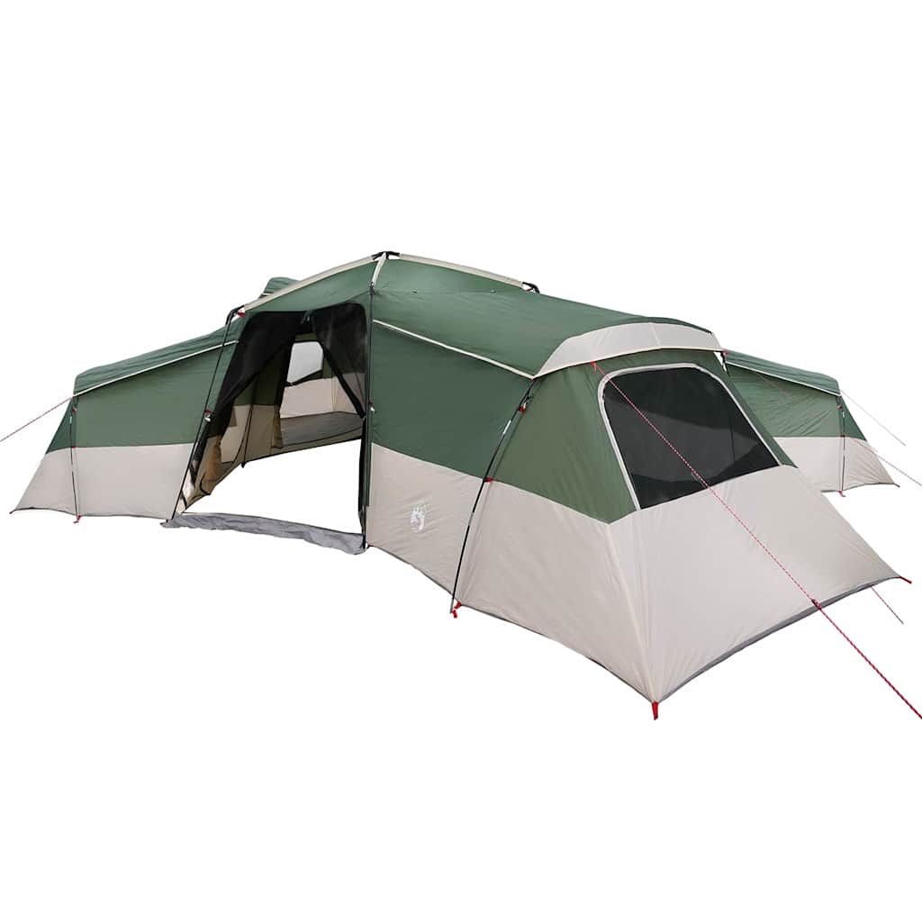 Gezinstent met dak met opslag Groen 833 x 585 x 216 cm taft