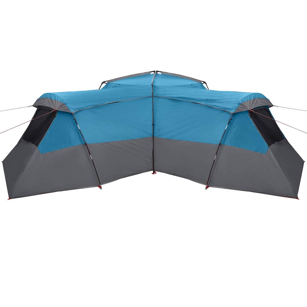 Gezinstent met dak met opslag Blauw 833 x 585 x 216 cm taft