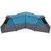 Gezinstent met dak met opslag Blauw 833 x 585 x 216 cm taft