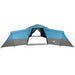 Gezinstent met dak met opslag Blauw 833 x 585 x 216 cm taft