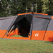 Gezinstent met dak Grijs en Oranje 833 x 585 x 216 cm taft