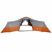 Gezinstent met dak Grijs en Oranje 833 x 585 x 216 cm taft