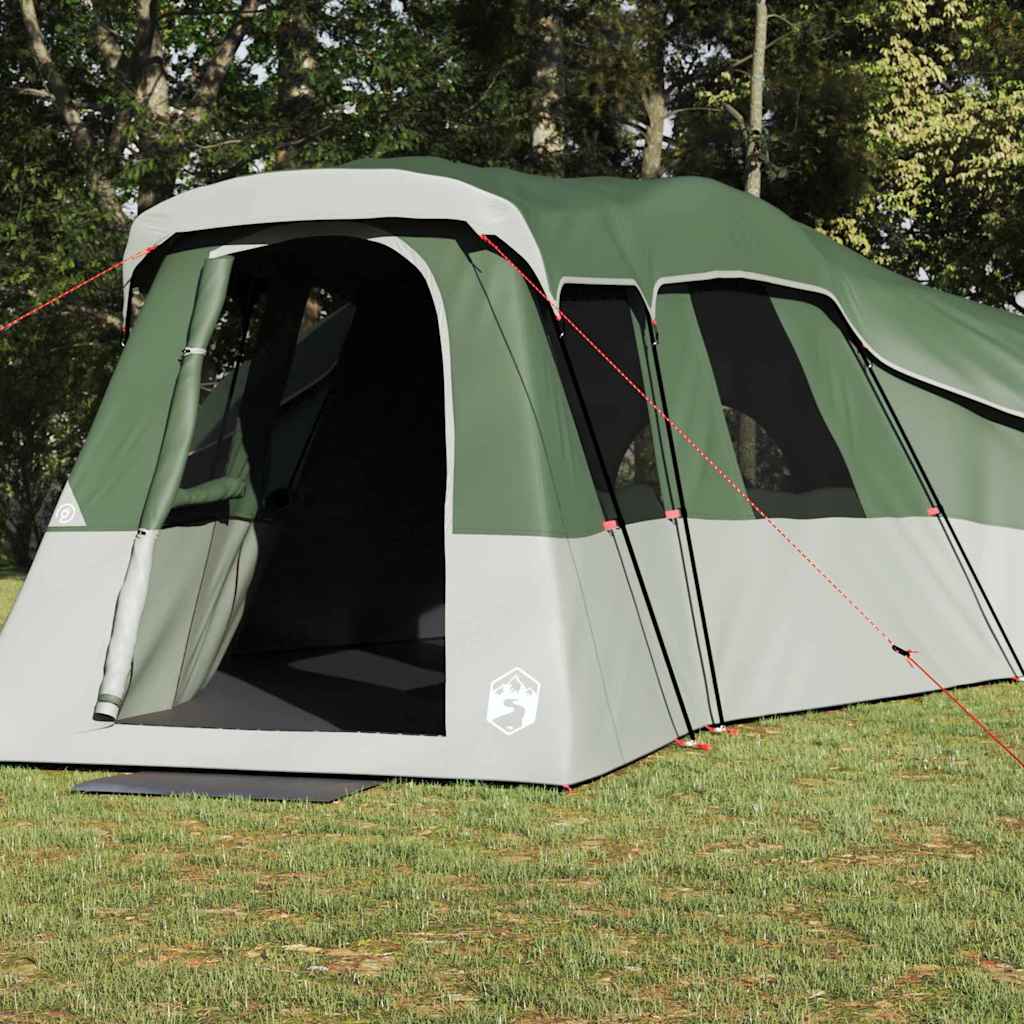 Gezinstent met dak met opslag Groen 762 x 655 x 218 cm taft