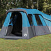 Gezinstent met dak met opslag Blauw 762 x 655 x 218 cm taft