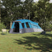 Gezinstent met dak met opslag Blauw 762 x 655 x 218 cm taft