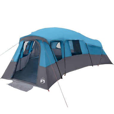 Gezinstent met dak met opslag Blauw 762 x 655 x 218 cm taft