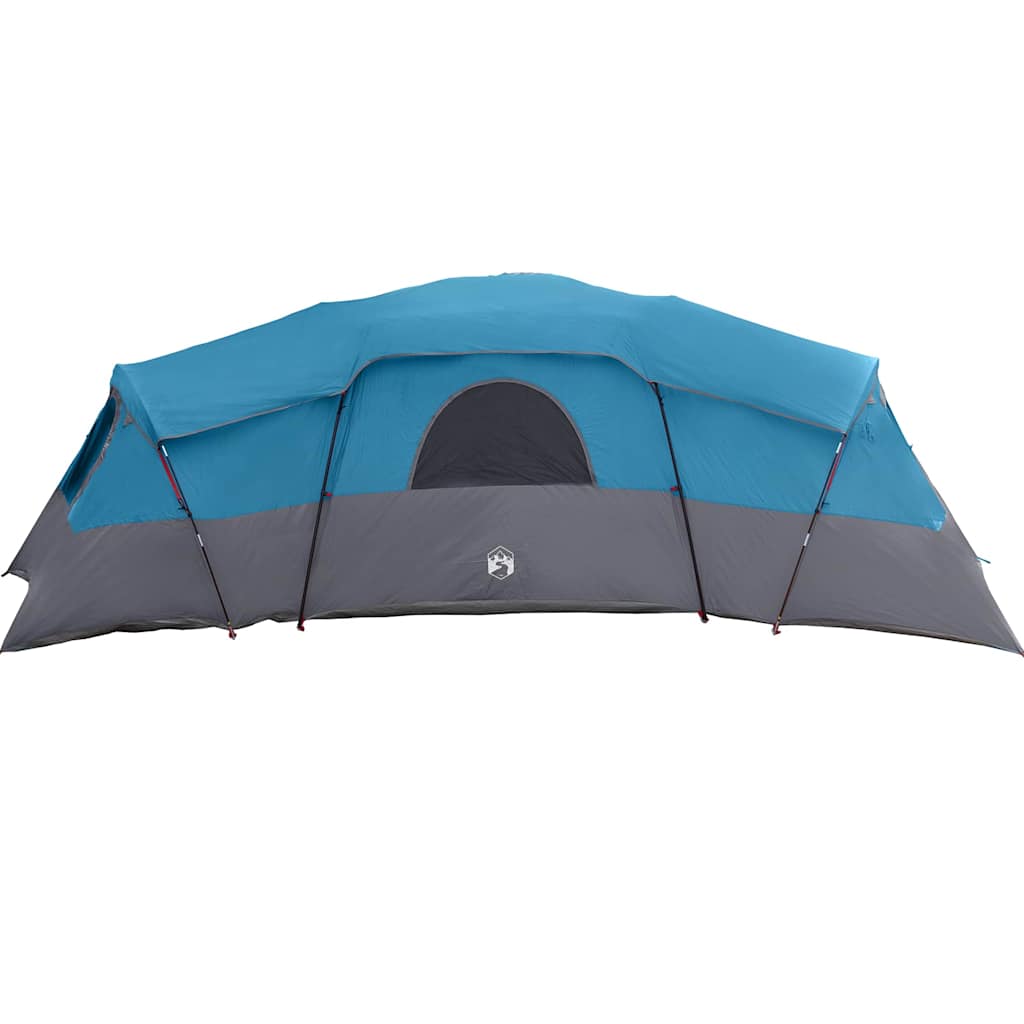 Gezinstent met dak met opslag Blauw 762 x 655 x 218 cm taft