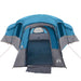 Gezinstent met dak met opslag Blauw 762 x 655 x 218 cm taft