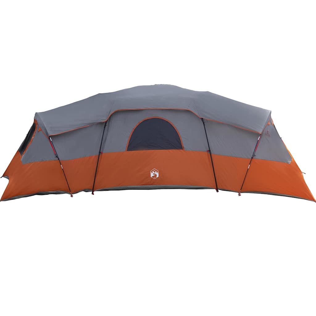 Gezinstent met dak Grijs en Oranje 762 x 655 x 218 cm taft
