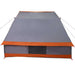 Camping Tent met dak Grijs en Oranje 282 x 225 x 154 cm taft