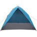 Camping Tent met dak met opslag Blauw 320 x 275 x 190 cm taft