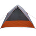Camping Tent met dak Grijs en Oranje 320 x 275 x 190 cm taft