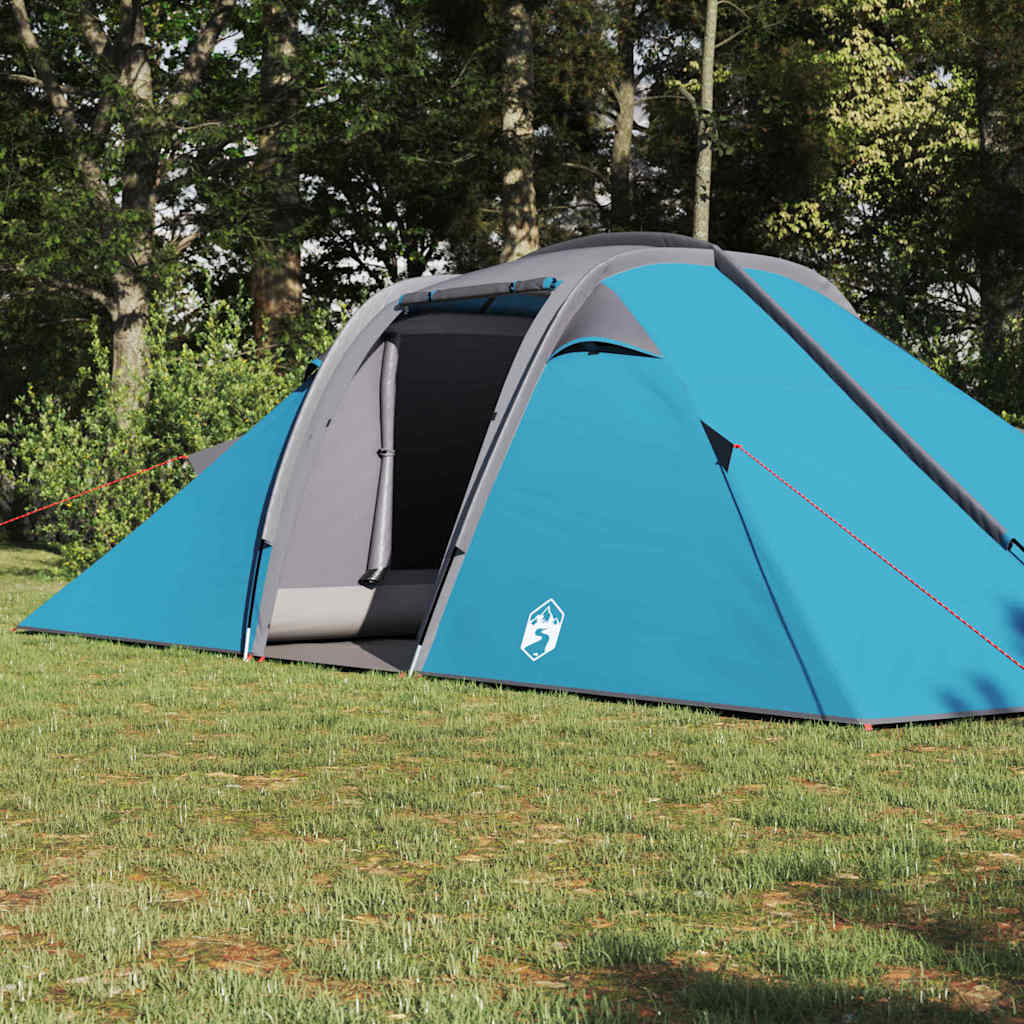 Tunnel tent met dak met opslag Blauw 510 x 240 x 156 cm taft