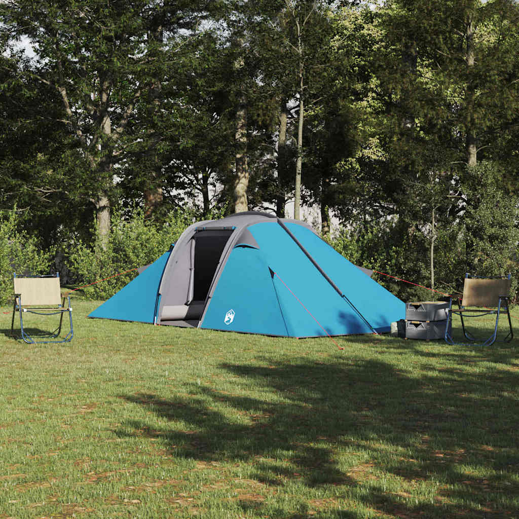 Tunnel tent met dak met opslag Blauw 510 x 240 x 156 cm taft