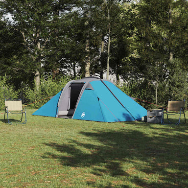 Tunnel tent met dak met opslag Blauw 510 x 240 x 156 cm taft