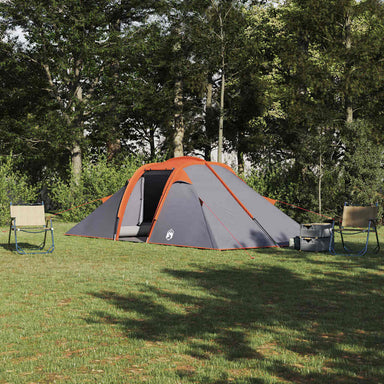 Tunnel tent met dak Grijs en Oranje 510 x 240 x 156 cm taft