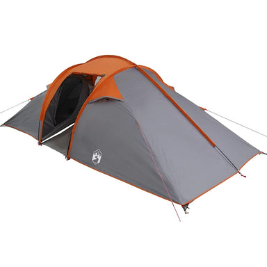 Tunnel tent met dak Grijs en Oranje 510 x 240 x 156 cm taft