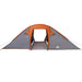 Tunnel tent met dak Grijs en Oranje 510 x 240 x 156 cm taft