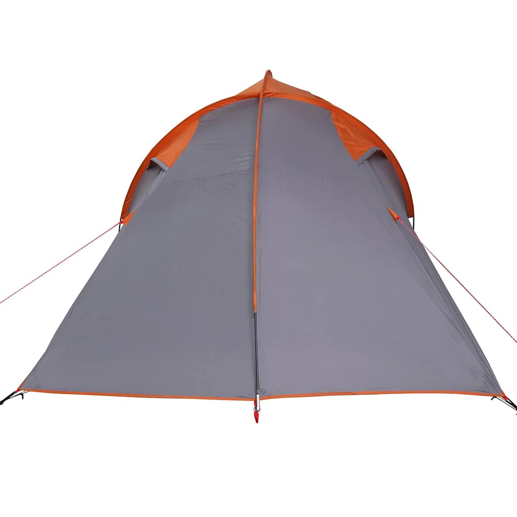 Tunnel tent met dak Grijs en Oranje 510 x 240 x 156 cm taft