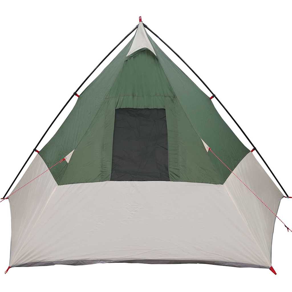 Tipi Tent met dak met opslag Groen 383 x 338 x 217 cm taft