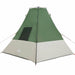 Tipi Tent met dak met opslag Groen 383 x 338 x 217 cm taft