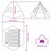 Tipi Tent met dak met opslag Groen 383 x 338 x 217 cm taft
