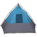 Tipi Tent met dak met opslag Blauw 383 x 338 x 217 cm taft