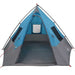 Tipi Tent met dak met opslag Blauw 383 x 338 x 217 cm taft