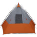 Tipi Tent met dak Grijs en Oranje 383 x 338 x 217 cm taft