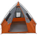Tipi Tent met dak Grijs en Oranje 383 x 338 x 217 cm taft