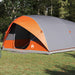 Tunnel tent 10-persoons Waterdicht Grijs en Oranje taft