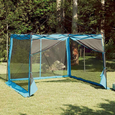 Binnentent met dak met opslag Blauw 303 x 303 x 196 cm taft