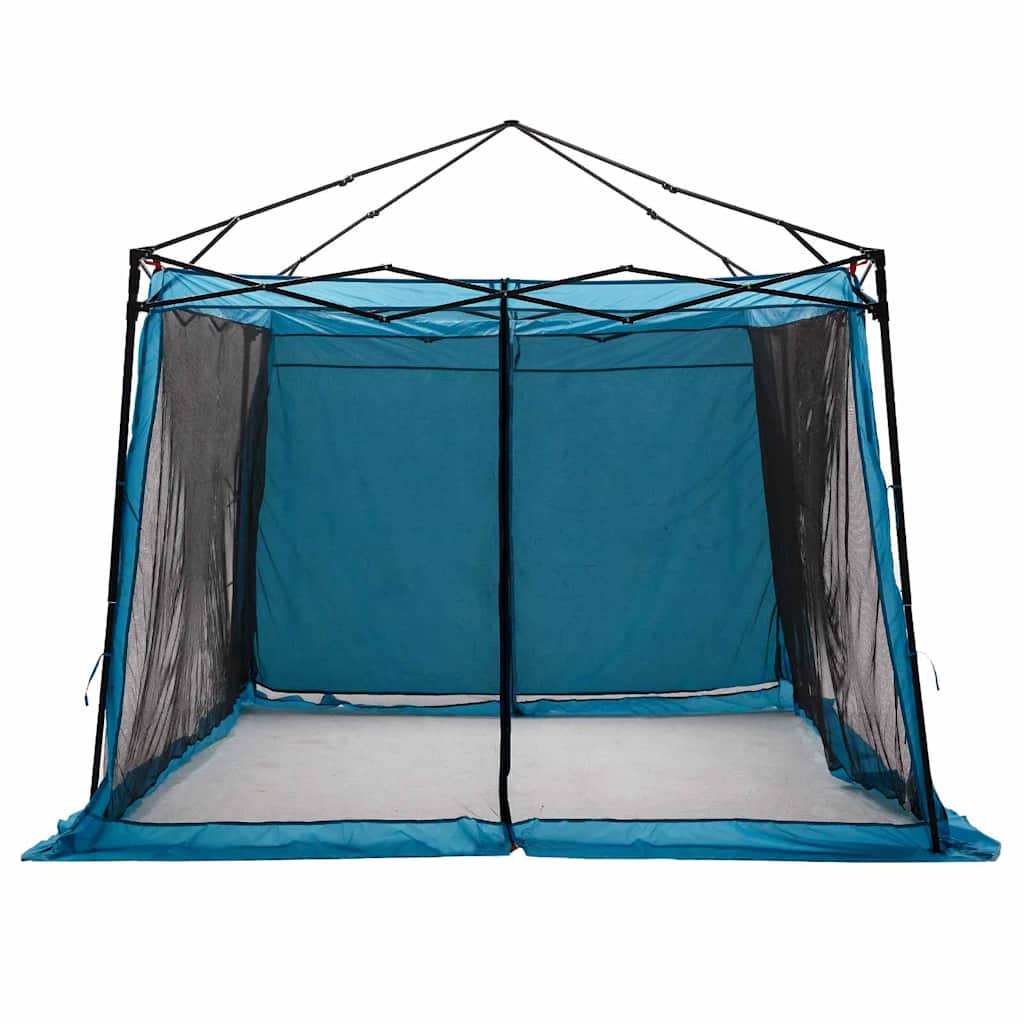 Binnentent met dak met opslag Blauw 303 x 303 x 196 cm taft